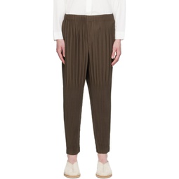 Brown Monthly Color April Trousers 241729M191039