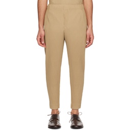 Beige Monthly Color February Trousers 241729M191060
