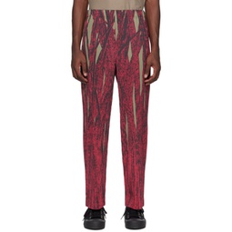 Red Grass Field Trousers 231729M191037