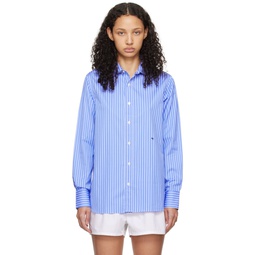 Blue Stripe Shirt 241783F109006