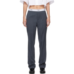 Gray Classic Trousers 241783F087011