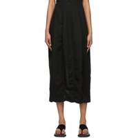 Black Alora Midi Skirt 221874F092002