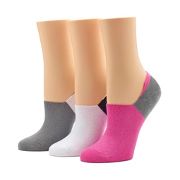 HUE Cotton Liner Socks with Arch Clinch 3-Pack