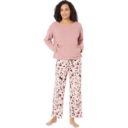 HUE Animal Fluffy Chenille Pajama Set