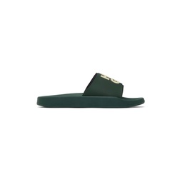 Green Stacked Sandals 232141M234001