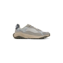 Gray Mixed Material Ripstop Mesh Sneakers 241084M237011