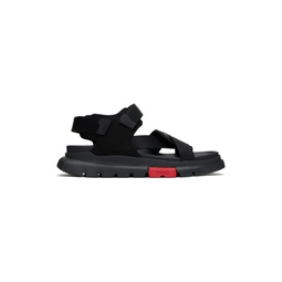 Black Velcro Sandals 241084M234014