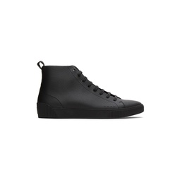Black Leather Zero Sneakers 221084M236000