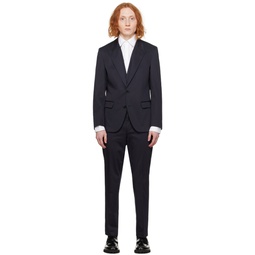 Navy Slim Fit Suit 241084M196006
