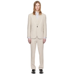 Gray Three Piece Suit 241084M196008