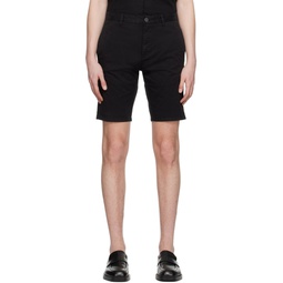 Black Slim Fit Shorts 231084M193030