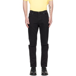 Black Tapered Jeans 231084M186018