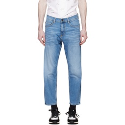 Blue Tapered Jeans 231084M186019