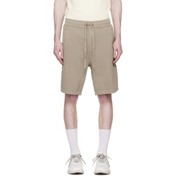 Taupe Relaxed Fit Shorts 231084M193012