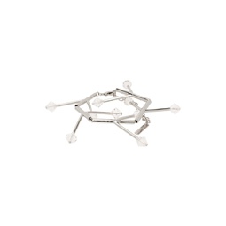 Silver Wishbone Bracelet 241014M142002