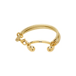 SSENSE Exclusive Gold Buckle Bracelet 241014M142001