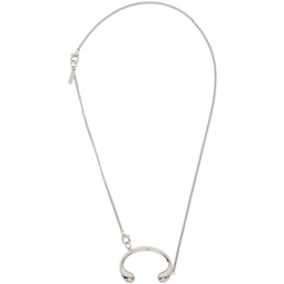 Silver Pistil Buckle Chain Necklace 232014M145000