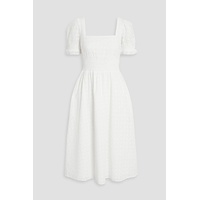 Holland broderie anglaise cotton midi dress