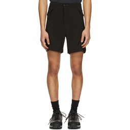 Black Polyester Shorts 221429M193001