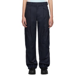 Navy Flap Pocket Trousers 241429F087008