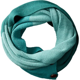 Hadley Wren Accessories Womens Katie Colorblock Infinity Scarf with Button Closure, Green, 30x30 Loop