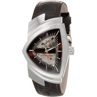 Hamilton Watch Ventura Swiss Automatic Watch 34.7mm x 53.5mm Case, Brown Dial, Brown Leather Strap (Model: H24515591)