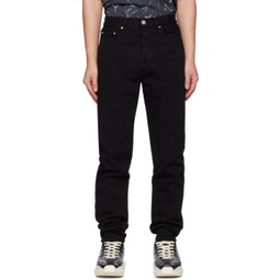 Black Tapered Jeans 231827M186006