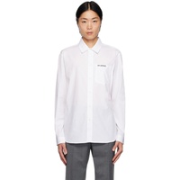 White Regular Fit Shirt 241827M192005