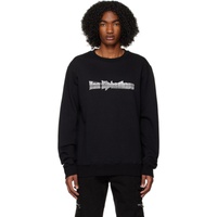 Black Printed Sweatshirt 231827M204012