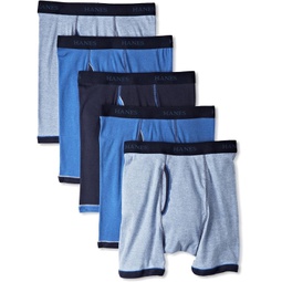 Hanes Tagless Boxer Briefs-Multiple Colors (Blues, Assorted)