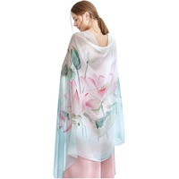 HangErFeng Scarf Silk Printing Fashion Long Lightweight Sunscreen Shawls for Women Large HairScarf Gift Packaging341
