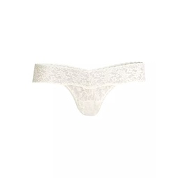 Lace Overlay Thong