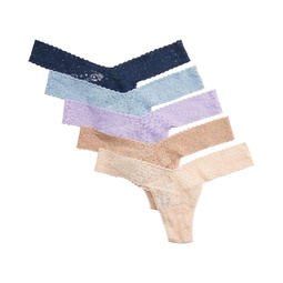 Womens Hanky Panky Daily Low Rise Thong Value 5-Pack