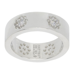 Silver Daisy Band Ring 241481M147024