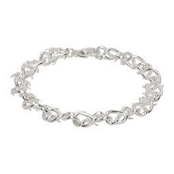 Silver Thorn Link Bracelet 241481M142005