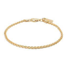 Gold Rope Chain Bracelet 241481M142015