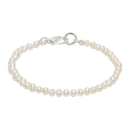 White Mini Pearl Bracelet 241481M142017