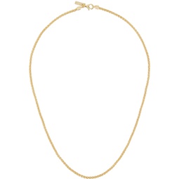 Gold Rope Chain Necklace 222481M145039