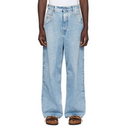 Blue Faded Jeans 241897M186003
