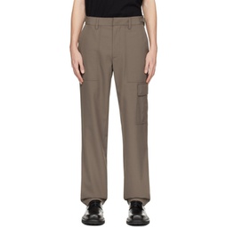 Taupe Military Trousers 241154M188000