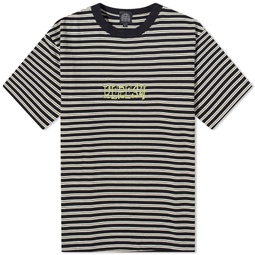 Heresy Stripe Stamp T-Shirt Black & Ecru