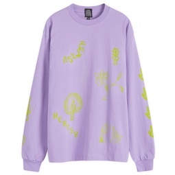 Heresy Long Sleeve Em Blem Top Lavendar