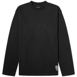 Heresy Sungod Waffle Crew Sweat Black