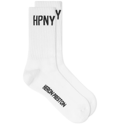Heron Preston HPNY Long Socks White & Black