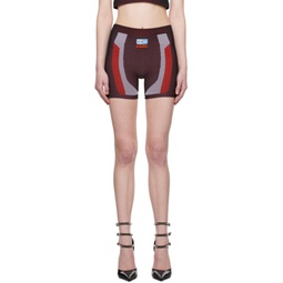 Brown & Red 3D Shorts 231967F541003