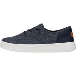 Hey Dude Conway Craft Linen Navy Size M11 Mens Shoes Mens Slip On 스니커즈 Comfortable & Light-Weight
