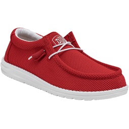Hey Dude Mens Wally Sox Flame Size 7 Mens Loafers Mens Slip On Shoes Comfortable & Light-Weight