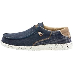 Hey Dude Mens Wally Tartan Multiple Colors Men’s Shoes Mens Lace Up Loafers Comfortable & Light-Weight