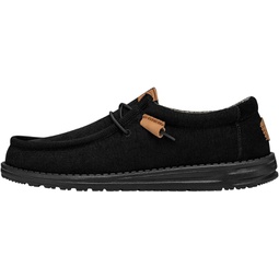 Hey Dude Wally Corduroy Black Size 6 Men’s Shoes Mens Slip-on Loafers Comfortable & Light-Weight