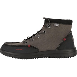 Hey Dude Bradley Waxed Canvas Grey Size 10 Mens Boots Mens Pull on Boots Comfortable & Light-Weight